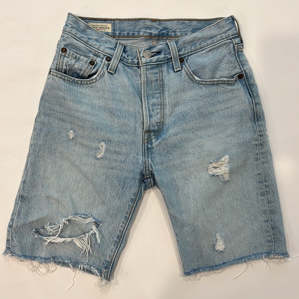 Levi's 501 Slouch jean Short Slouch Around size W25 - Picture 3 of 12